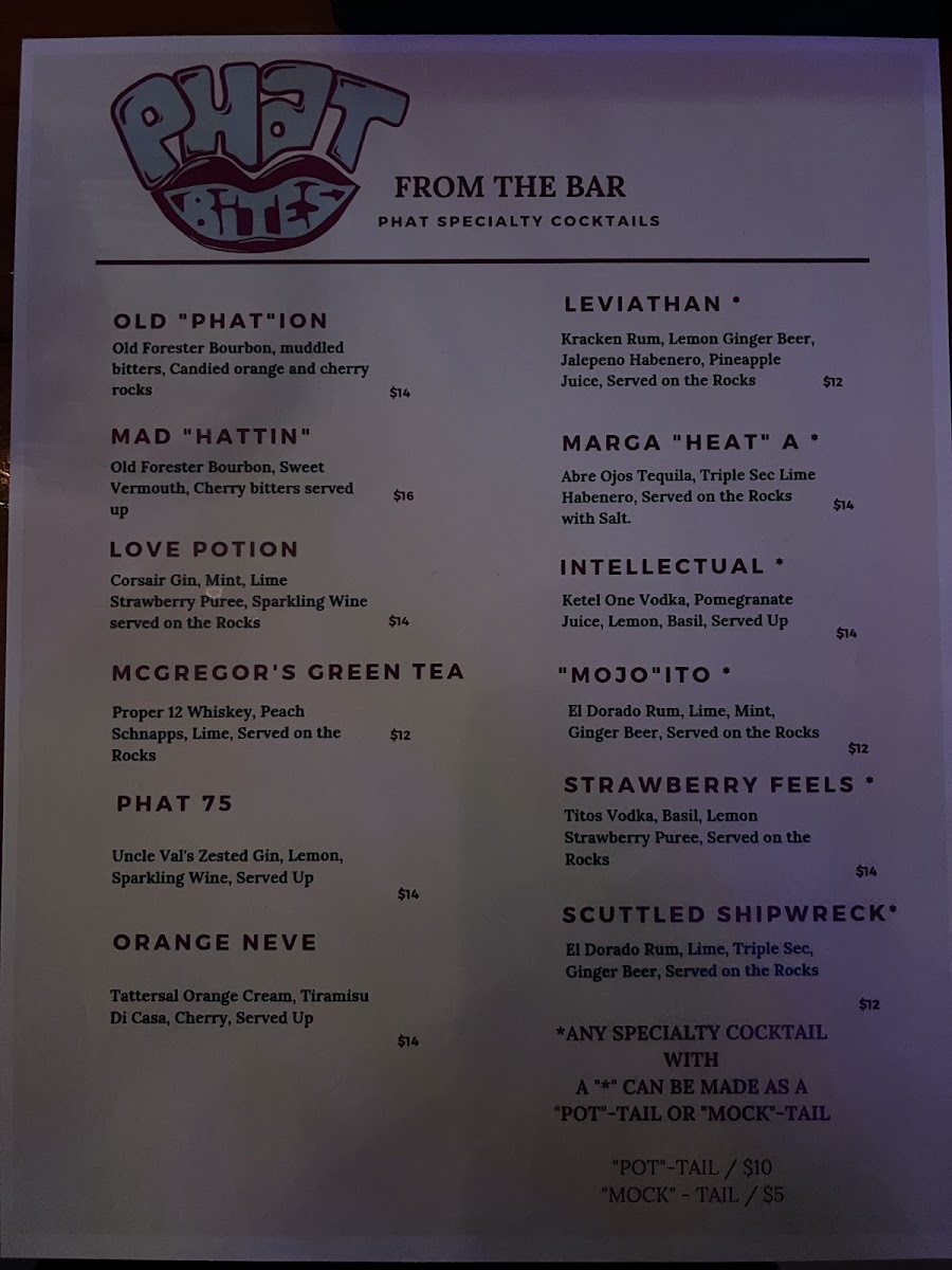 Menu - Phat Bites photo 1